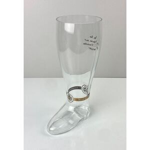 Warsteiner 2L Beer Boot Pressed Glass German Bierstiefel - 13" NOS Original Box